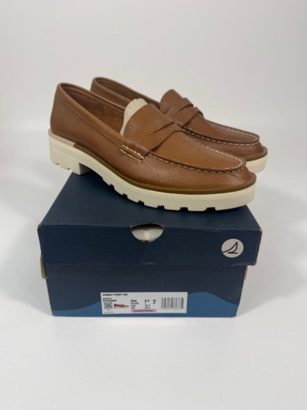 Women's Sperry Top-Sider Lug Penny Loafer Beige, Size 9.5
